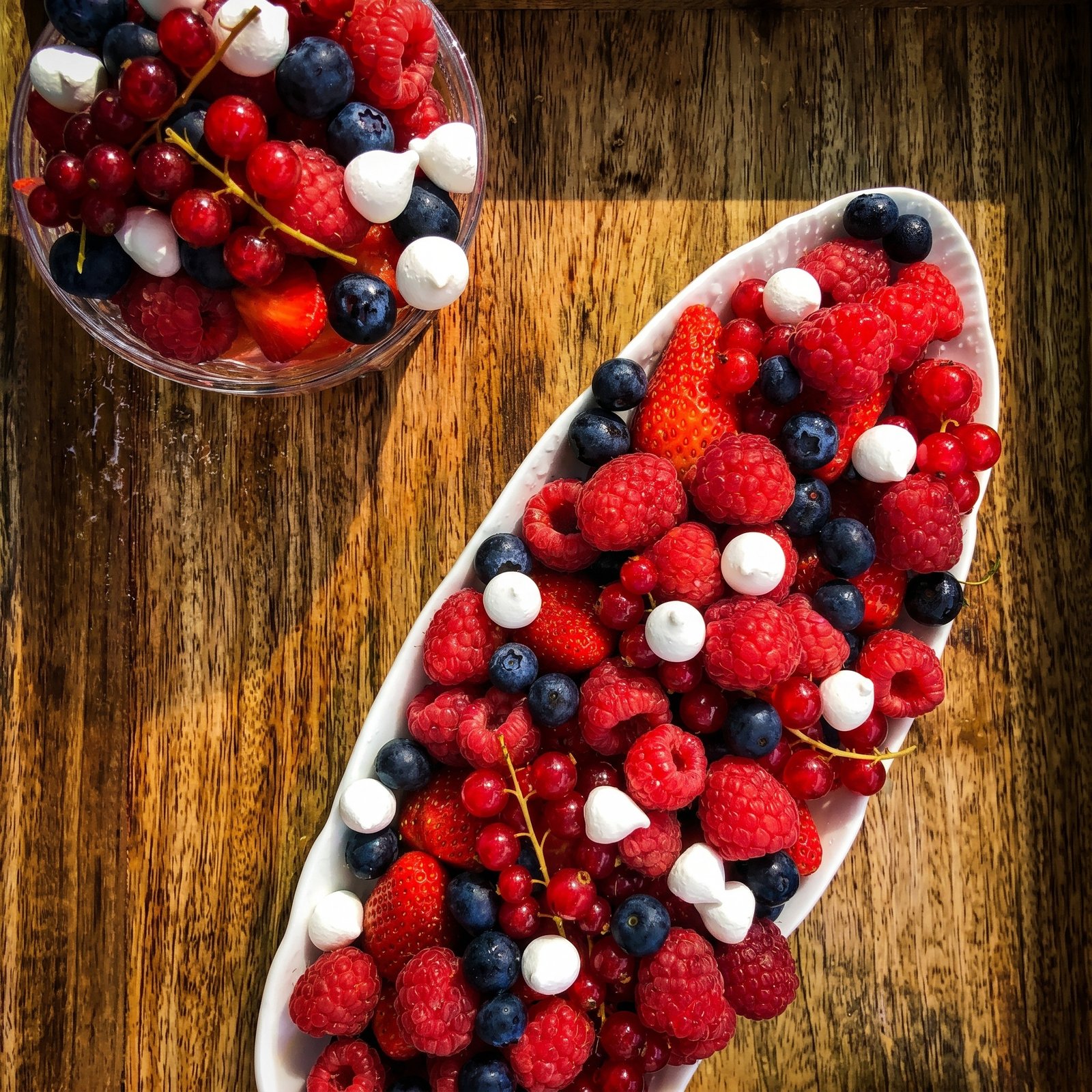 Fruits rouges et meringues