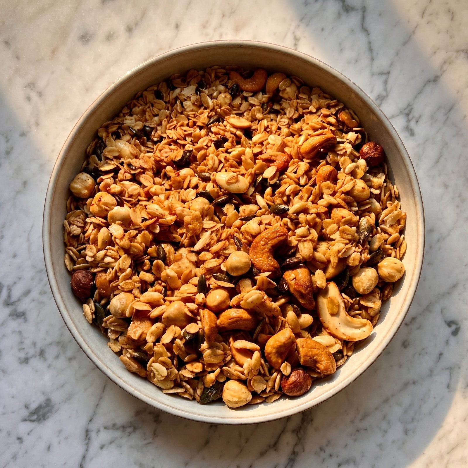 Granola maison, graines torréfiées
