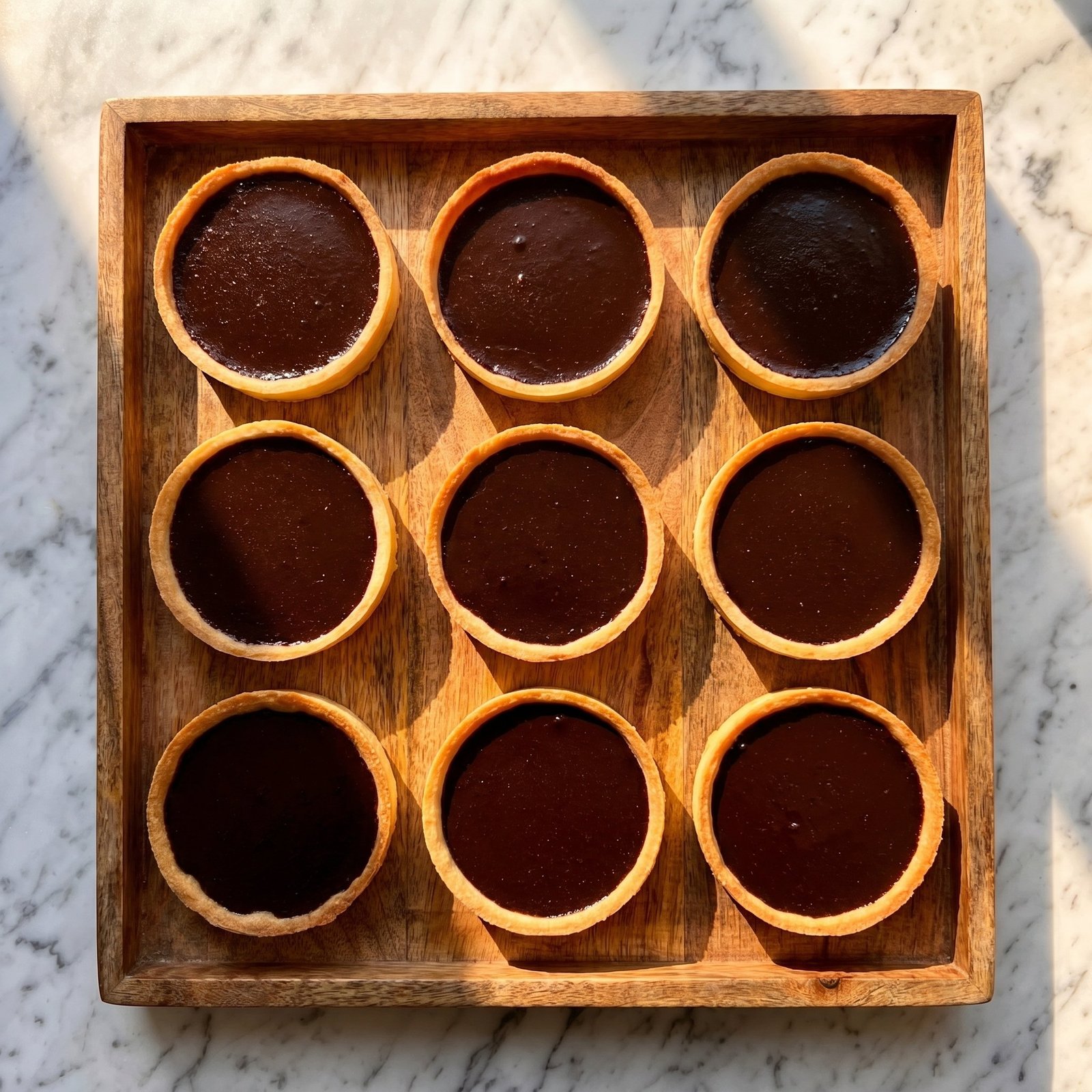 Tartelettes au chocolat noir