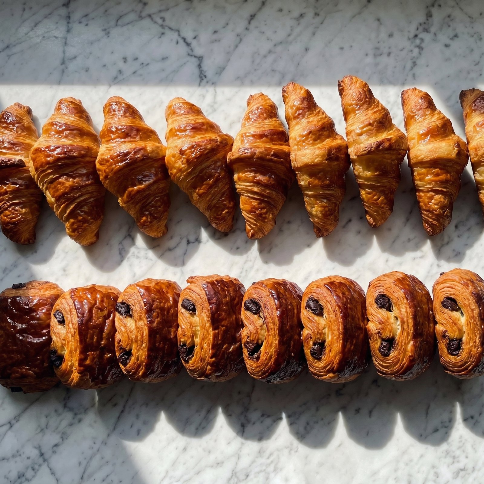 Croissants et pains au chocolat