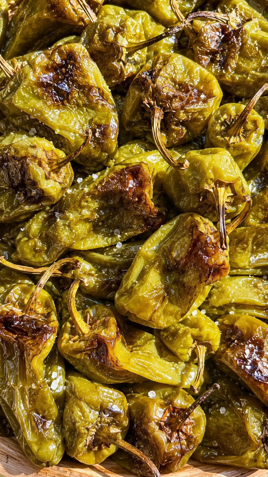 Poivrons padron grillés à la fleur de sel